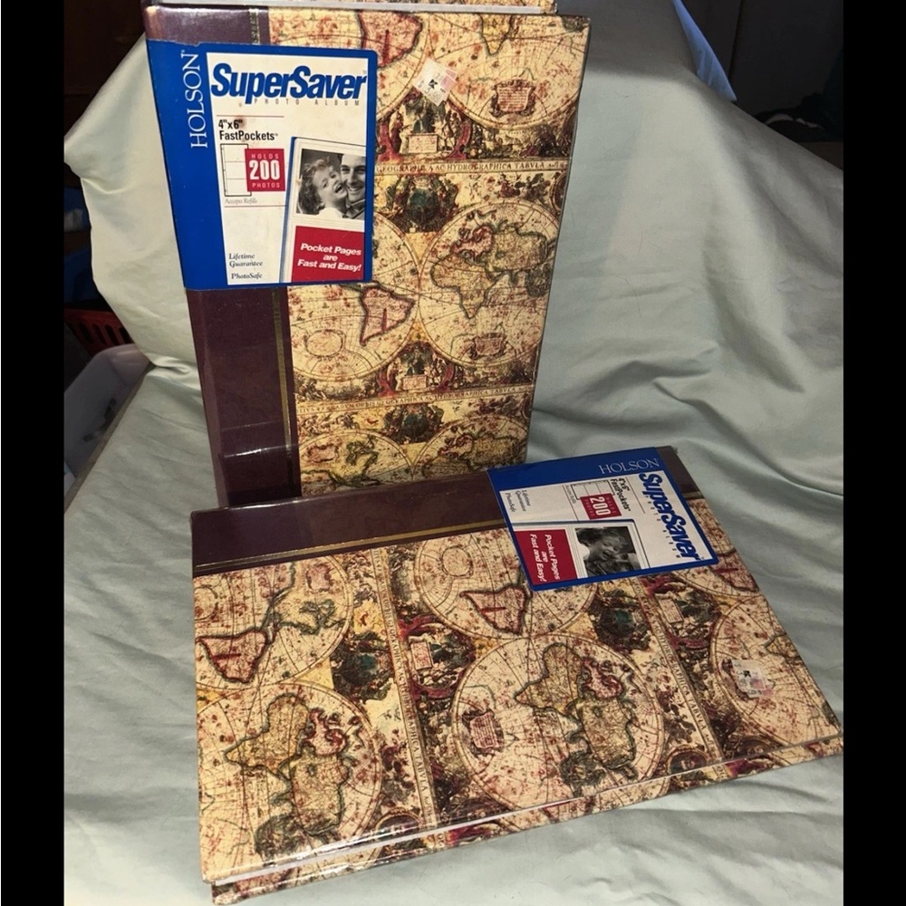 Vintage Map Design Photo Album